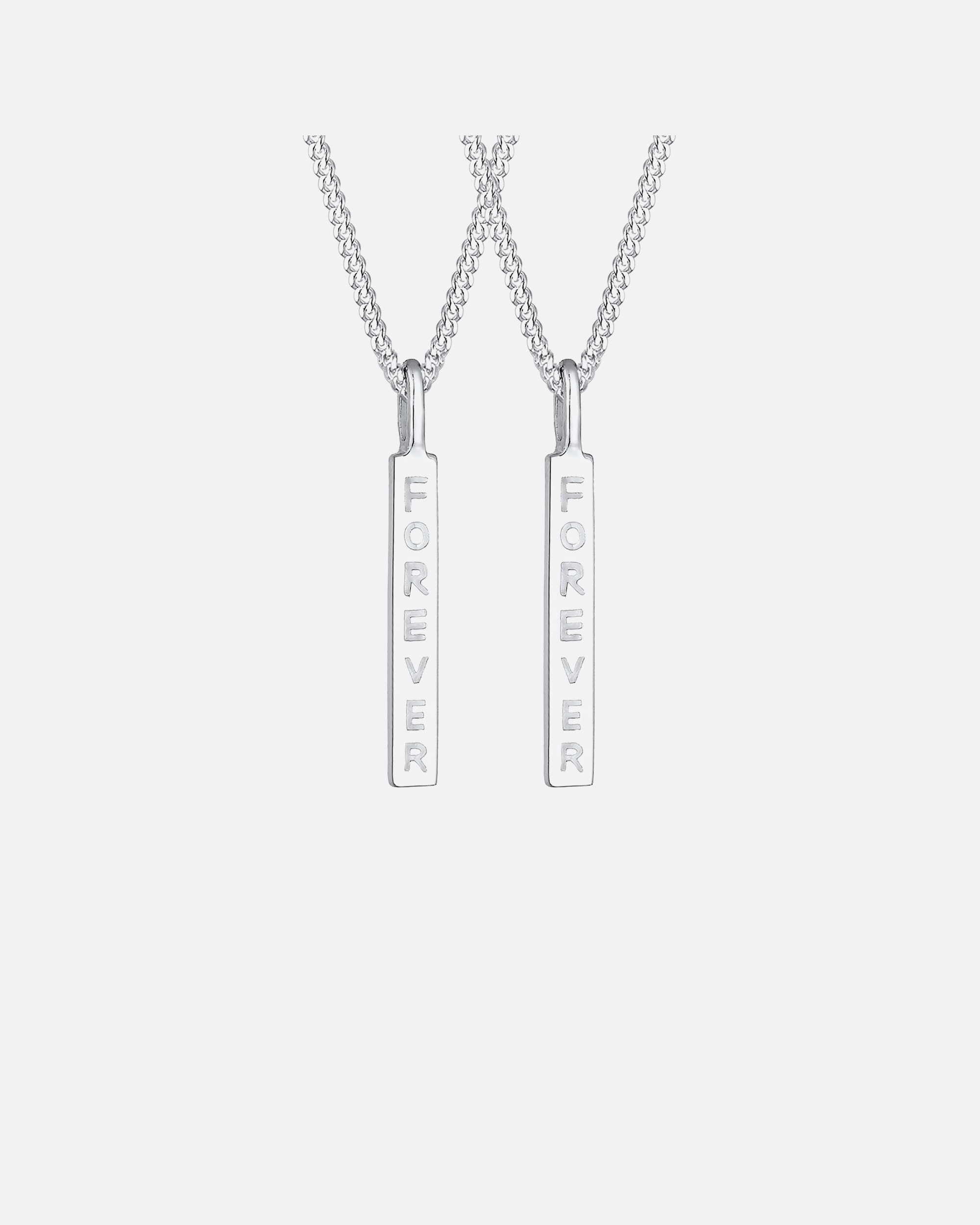 Elli Femme Pendentif Gravure Forever Amis Partenaire Ensemble - (925/1000) Argent
