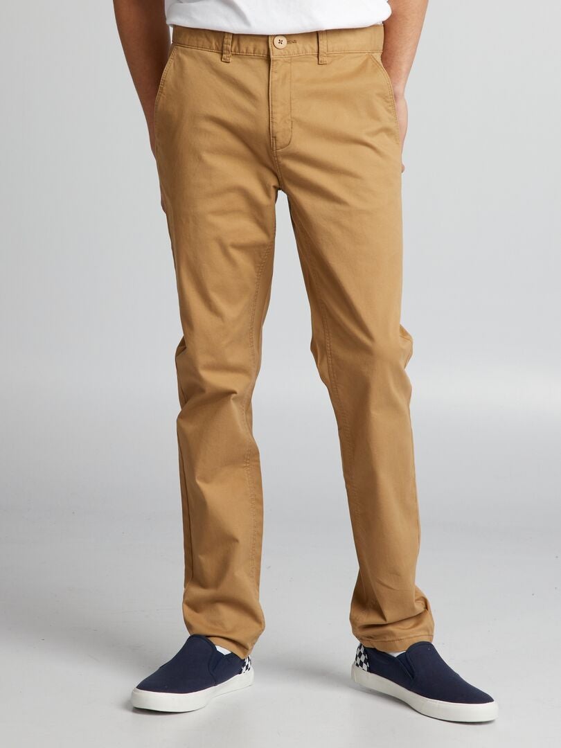 Effen chino's - BEIGE