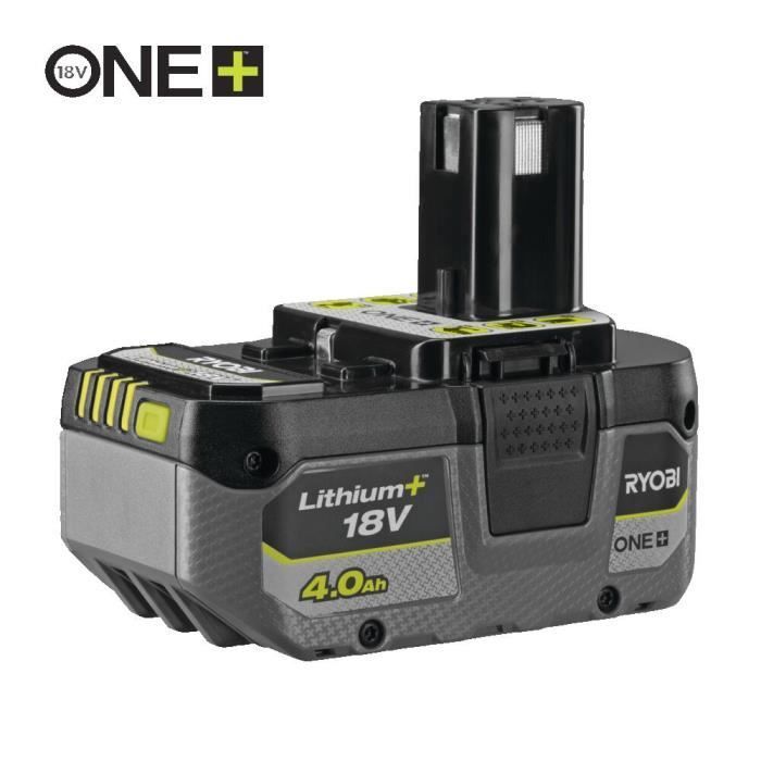 RYOBI - 1 batería compacta de litio+ ONE+ de 18 V y 4,0 Ah - RB1840X