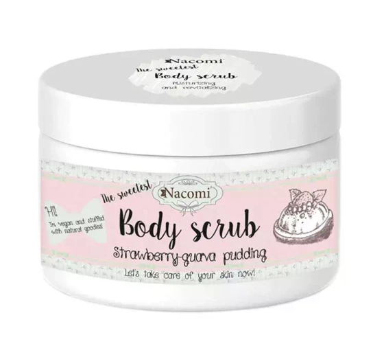 Nacomi Body Scrub peeling do ciała Truskawkowy Pudding 200 g