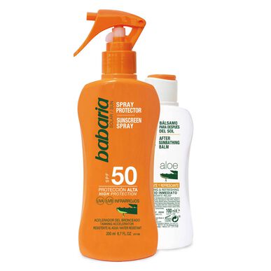 Babaria Sunscreen Spray SPF50 Tarjous Aftersun