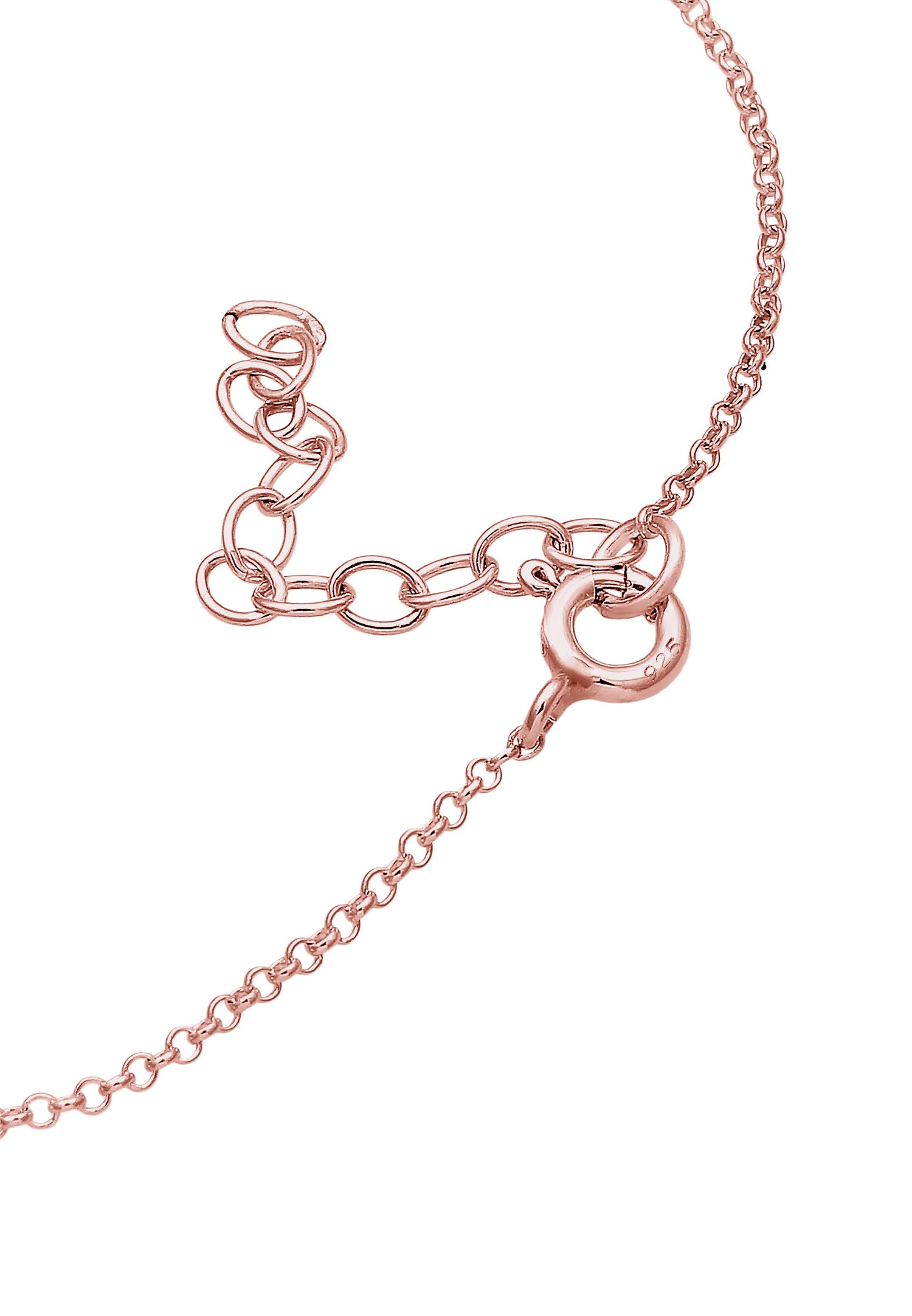 Elli Pendentif solitaire pour Femmes Basique avec des cristaux de verre en argent sterling 925