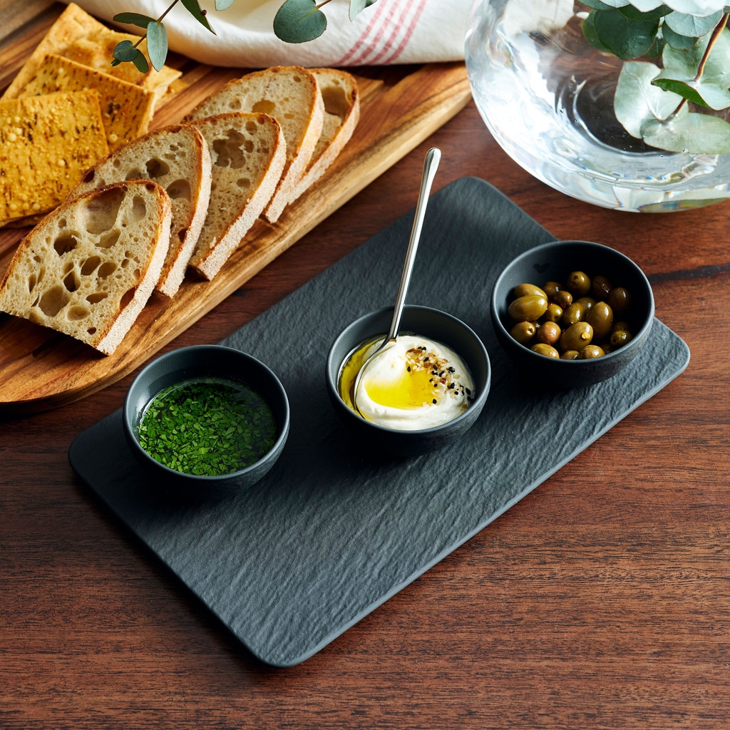 Ensemble bol et bol à trempette Villeroy & Boch, 4 pièces, modèle Rock - 1 pièce