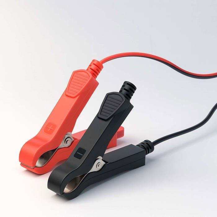 Avviatore di emergenza Wiltec 12-24V, 16Ah, 30-300Ah per auto e moto, 490W, con display LCD e maniglia per il trasporto.
