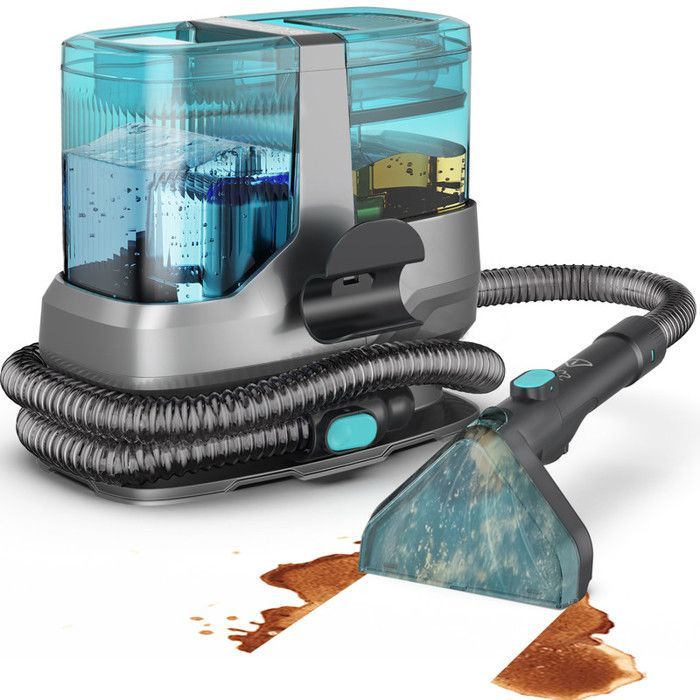 25000Pa 1800W 4-in-1 carpet cleaning machine with heating function, sterilization function, and LED display