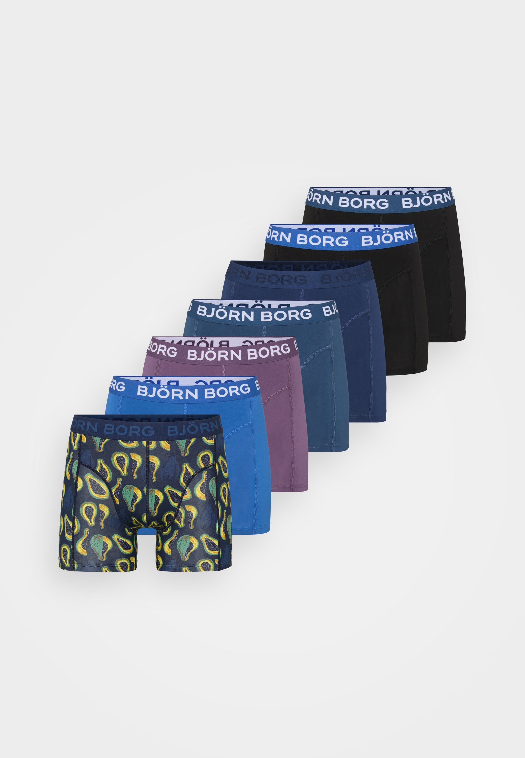 Björn Borg 7-pack - Boxershorts - blauw/donkerblauw/paars