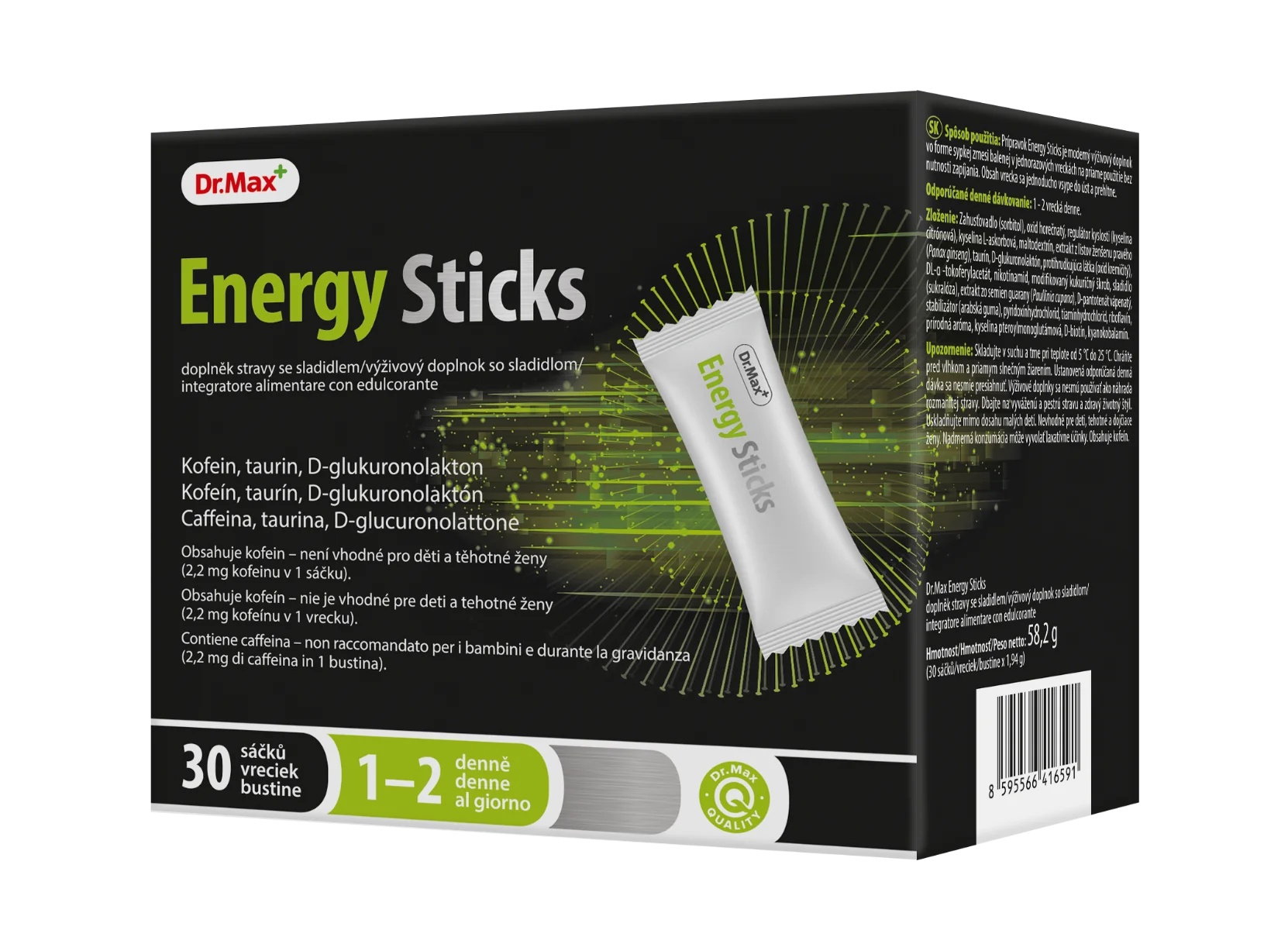 DR. MAX Barras energéticas Dr.Max 30 unidades Complemento alimenticio estimulante psicofísicamente