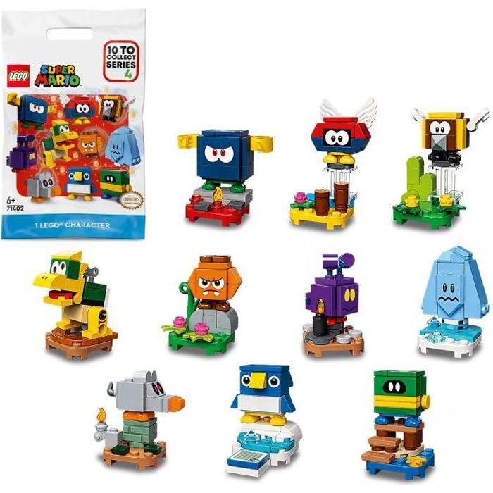LEGO® 71402 Super Mario Character Surprise Pack - Series 4, Collectible Toy with Minifigures, 1 Unit (Random)