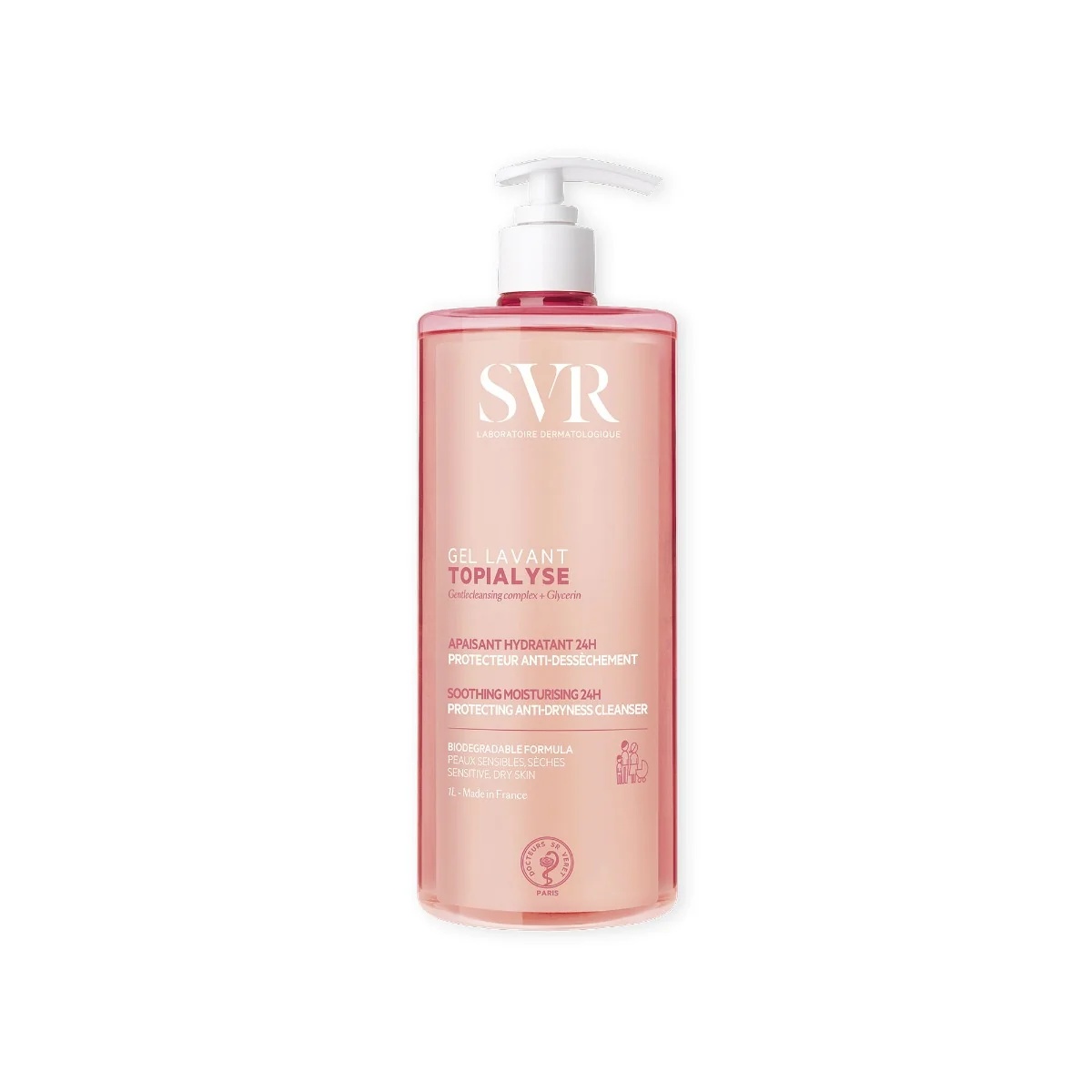 SVR Topialyse Gel Lavant 1 l Nieuwe reinigingsformule met een kalmerend effect