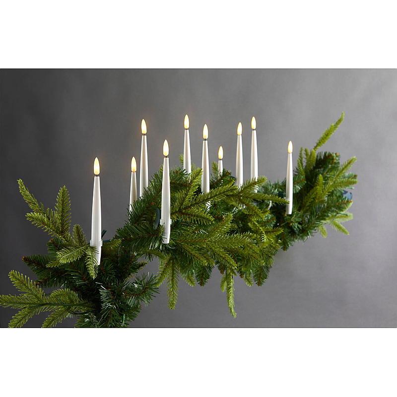 Light IT juletrelys 10 stk. med naturlig flamme