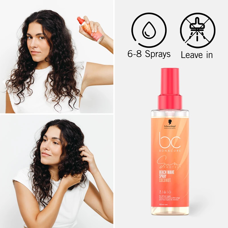 Schwarzkopf Professional BC Bonacure Sun Protect Beach Waves matu sprejs pludmales efekta matiem