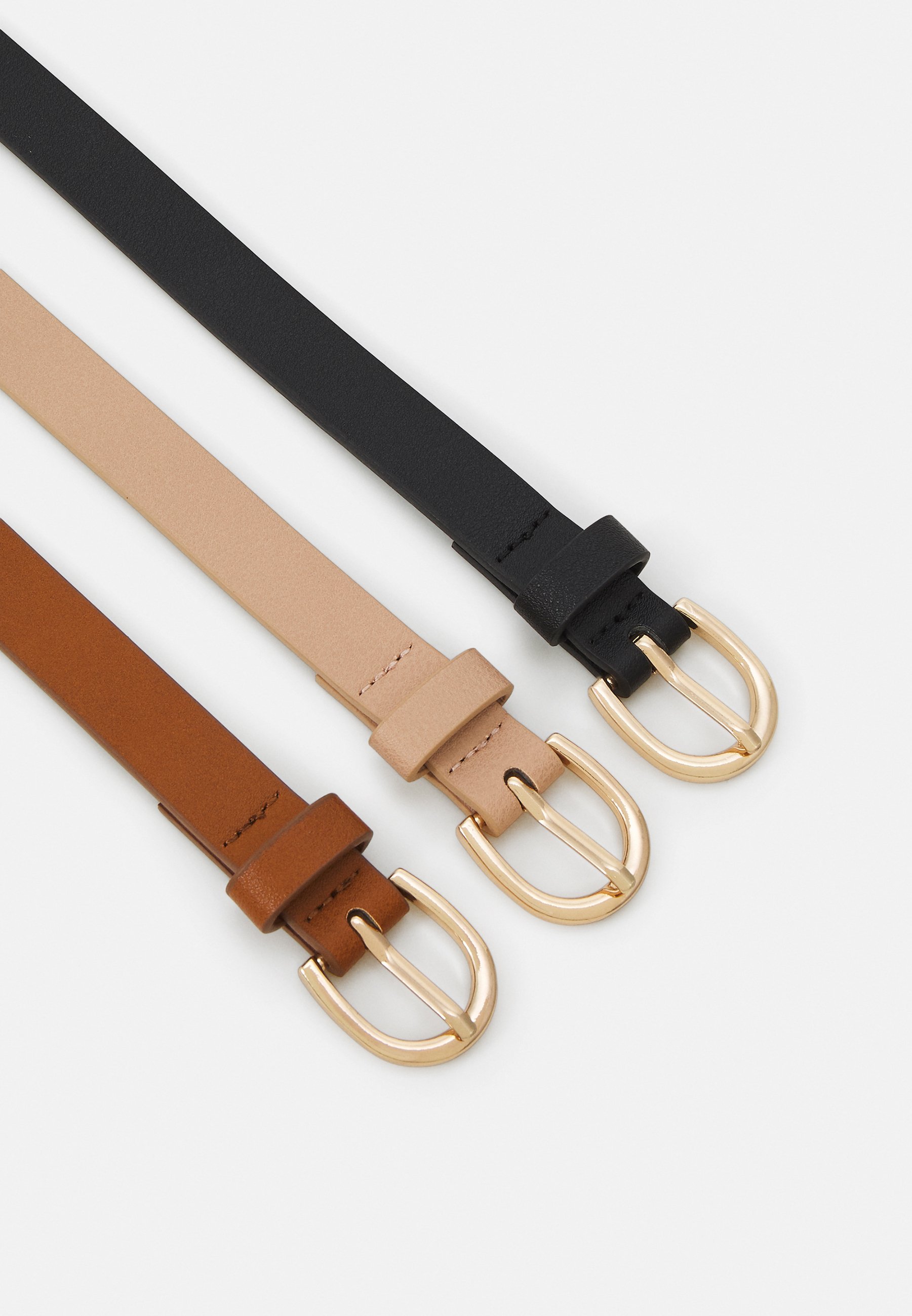Anna Field 3-delige set - Riem - zwart/lichtroze/cognac