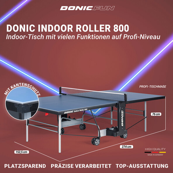 Εσωτερικό τραπέζι πινγκ πονγκ Roller 800