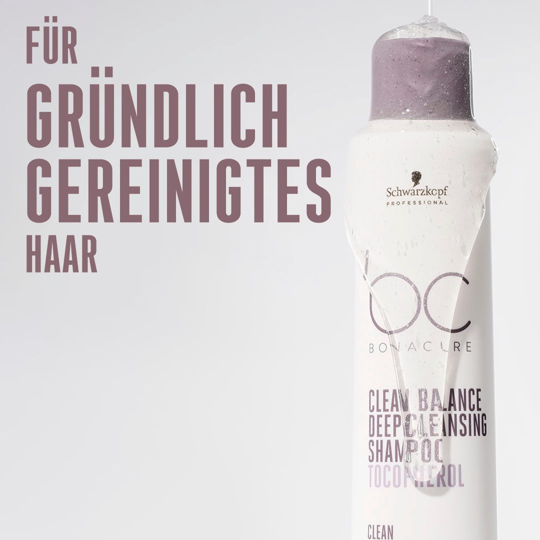 Schwarzkopf Professional vlasový šampón BC BONACURE Clean Balance Deep Cleansing Shampoo - 250 ml