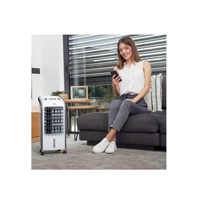 Raffrescatore d'aria - Black & Decker BXAC50E - Bianco - 75W - 61dB - 5,0L - 400m³/h - 3 velocità