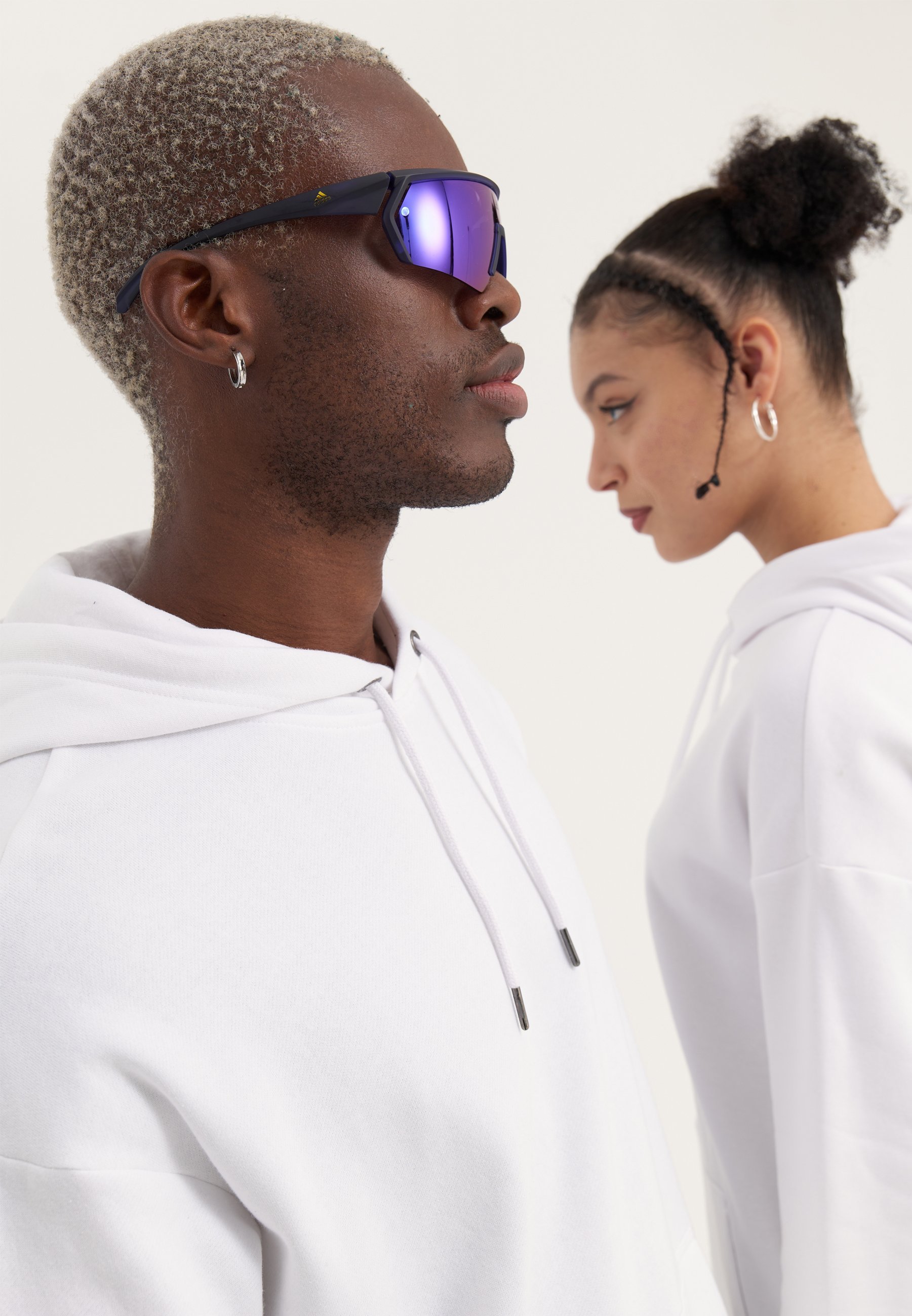 YOURTURN UNISEX LOT DE 2 - Sweat-shirt - blanc/noir