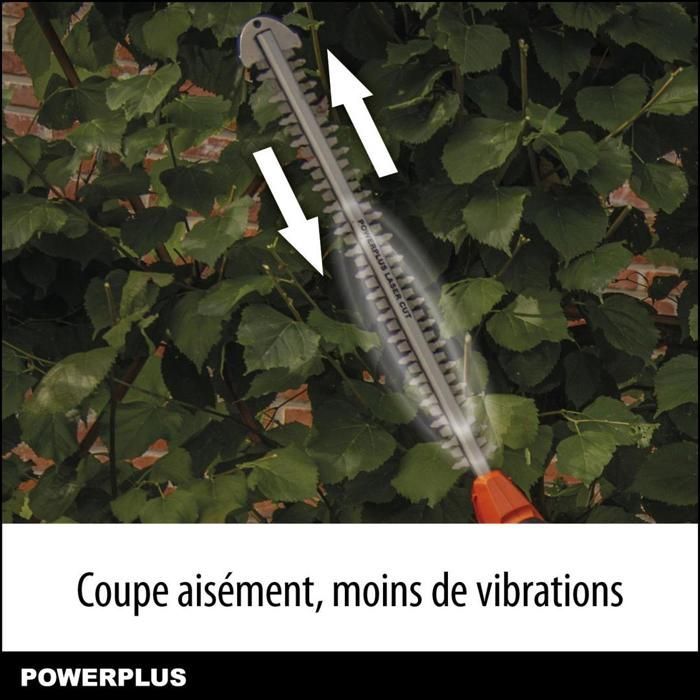 Powerplus Dual Power draadloze heggenschaar POWDPG75380 - 40V, zonder accu of lader, 600 mm blad, 20 mm snijbreedte