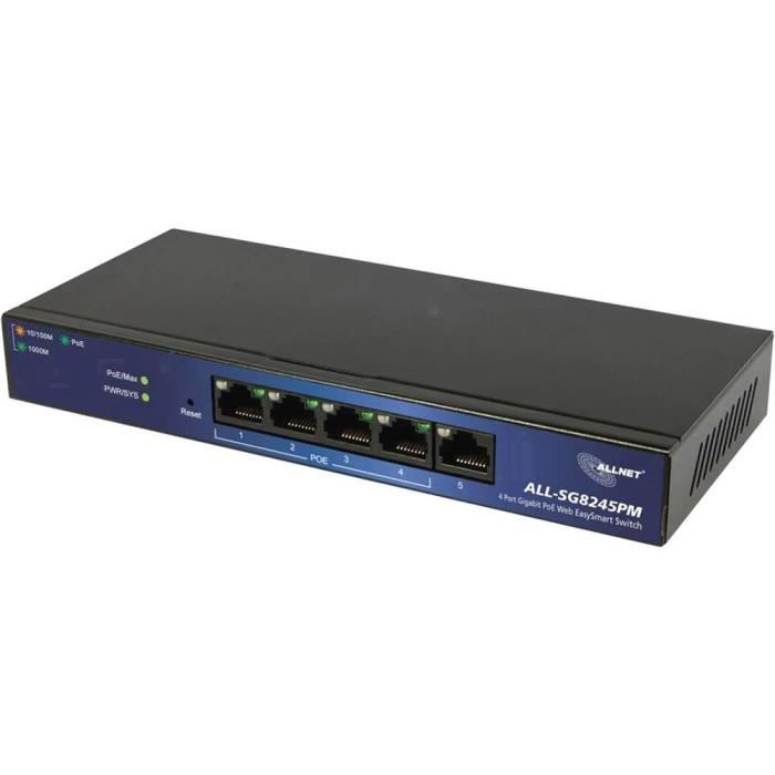 Network switch - ALLNET - ALL-SG8245PM - 5 ports - 1000 MB/s - PoE function
