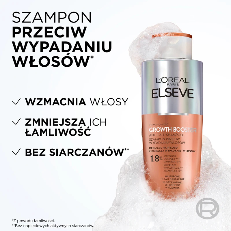 L'Oréal Paris Elseve Growth Booster шампон против опадања косе