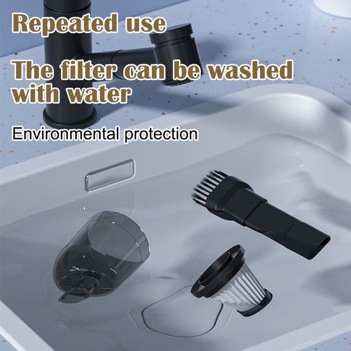 Handheld Vacuum Cleaner - GIGICIAL - Portable - 12000 Pa - Cordless - 4000 mAh