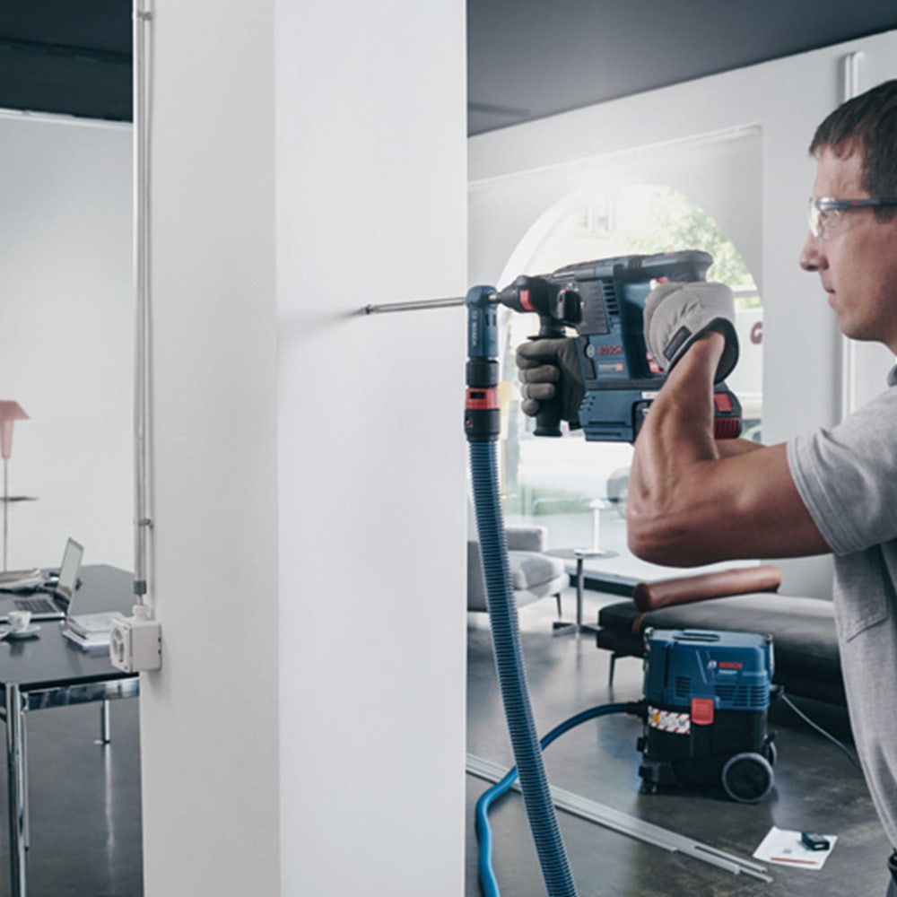 Furadeira de impacto SDS-Plus TCT 20 x 280 mm com quatro lâminas e sistema de extração de pó da BOSCH – SPEEDCLEAN