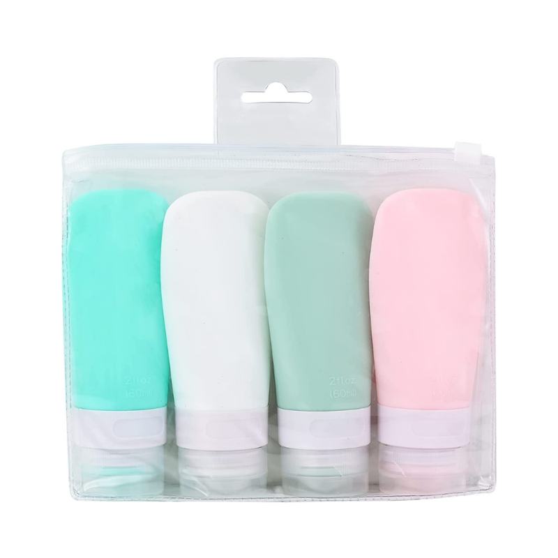 Σετ ταξιδιού UNIQ Επαναχρησιμοποιούμενα μπουκάλια ταξιδιού σιλικόνης – 60 ml