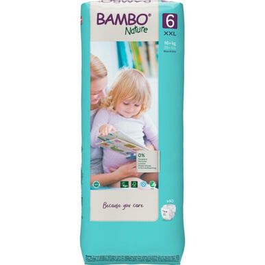 Bambo Nature Boys & Girls 0% Parfemace XL Ekologické pleny T6 16kg 40 ks 40 ks
