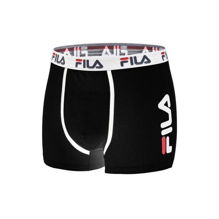 Calzoncillos bóxer Fila para hombre - Negro (Paquete de 2)
