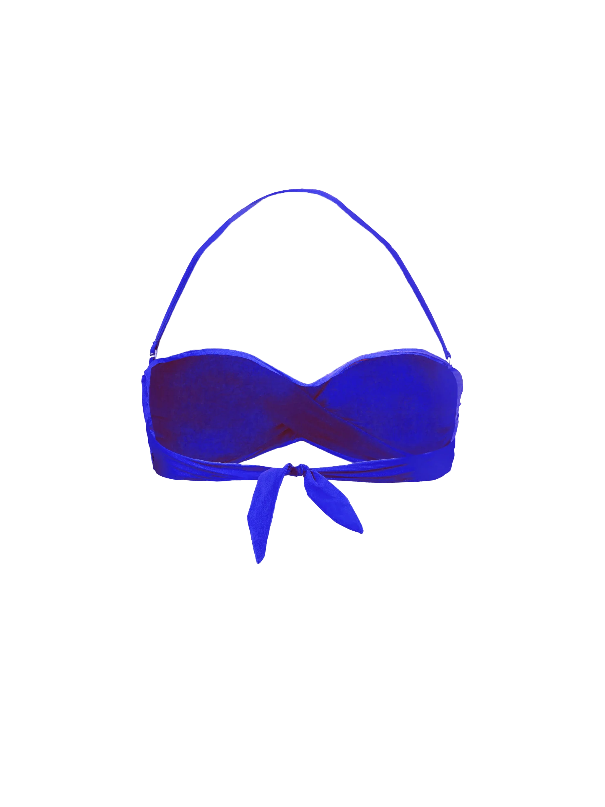 Elektrisch blauwe bandeau top