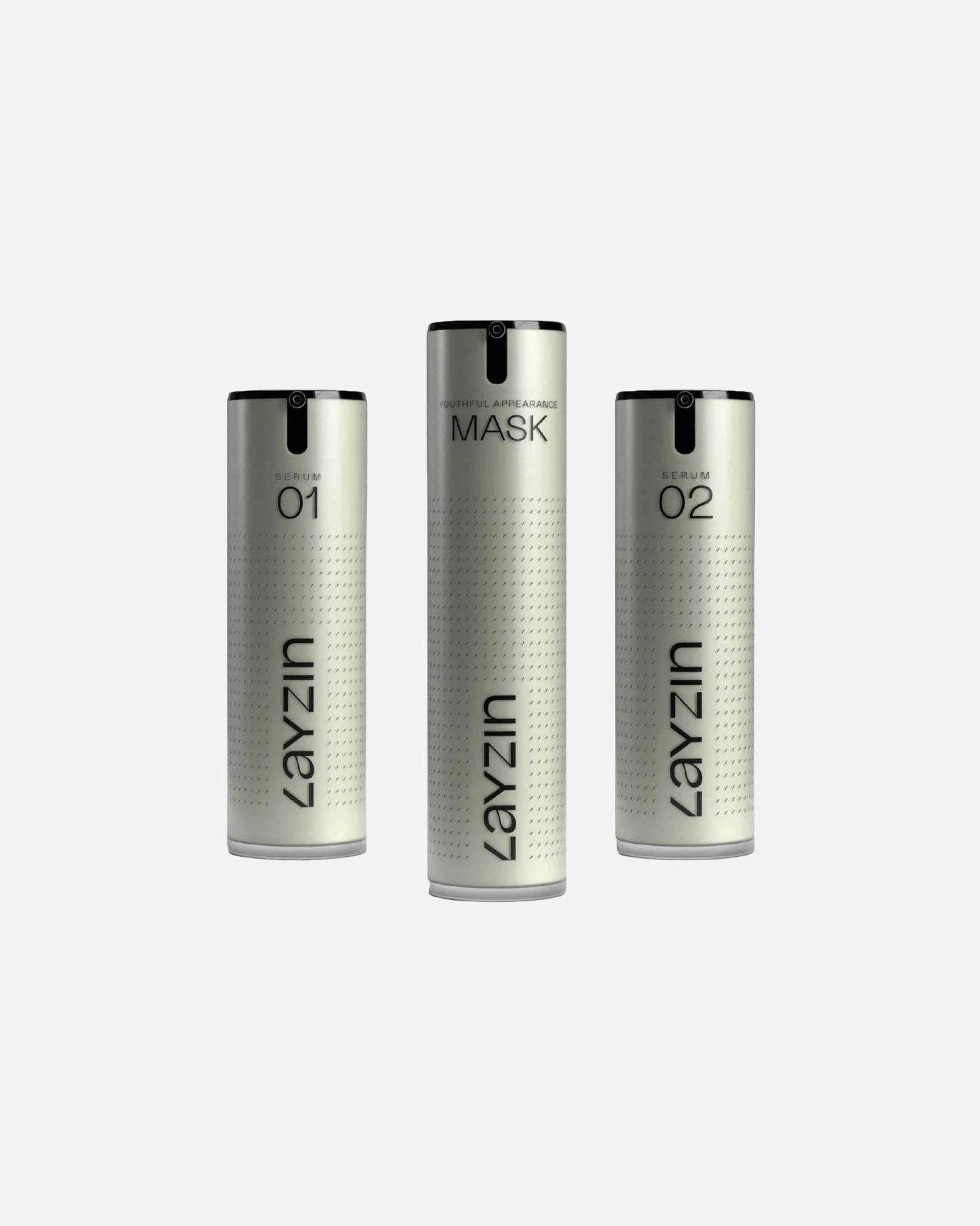 Trío de cuidado antiedad LAYZIN para la renovación de la piel: trío de sérums y mascarilla antiedad, hidratantes y rejuvenecedores – 1 unidad