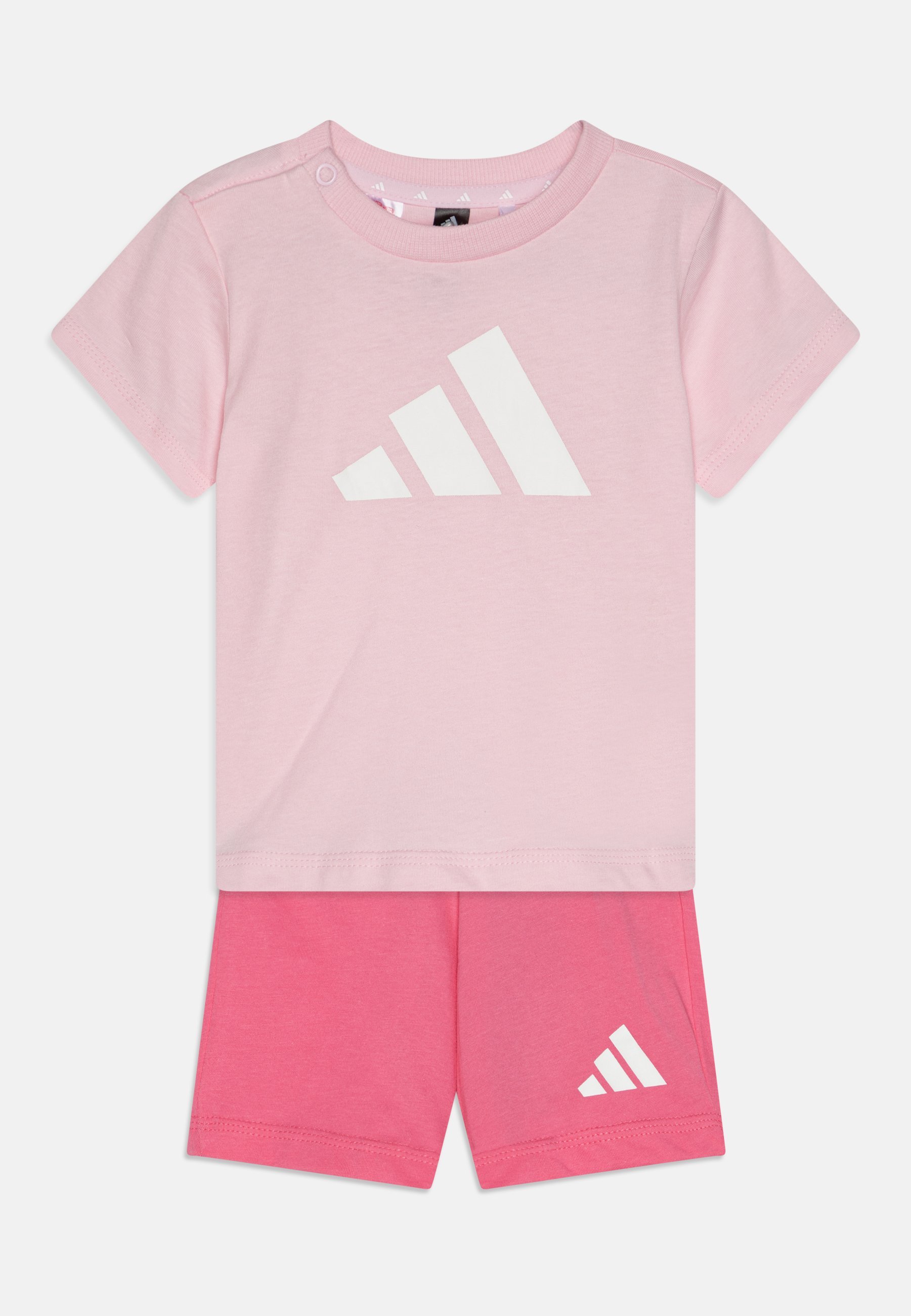 adidas Performance ESSENTIALS INFANT UNISEX SET - Spodenki sportowe - przezroczysty róż/biały