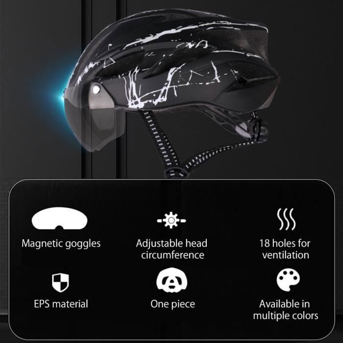 Casque de vélo - SURENHAP - Léger - Visière - Réglable - 54-64 cm - Vert noir