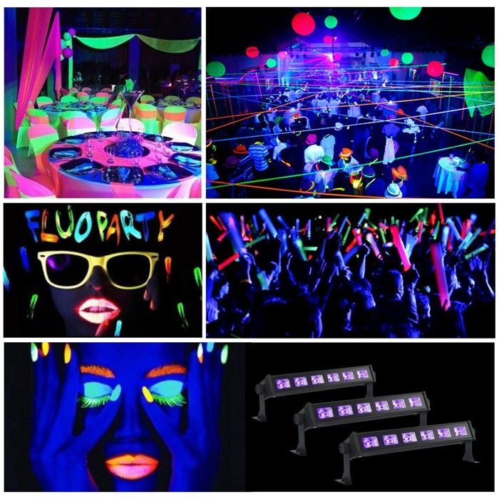 3M ROBUST STEEL DJ HOUSE + 3 UV/FLUORESCENT LED BARS PA SOUND LIGHT DJ MIX BAR CLUB PUB DISCO WEDDING PARTY