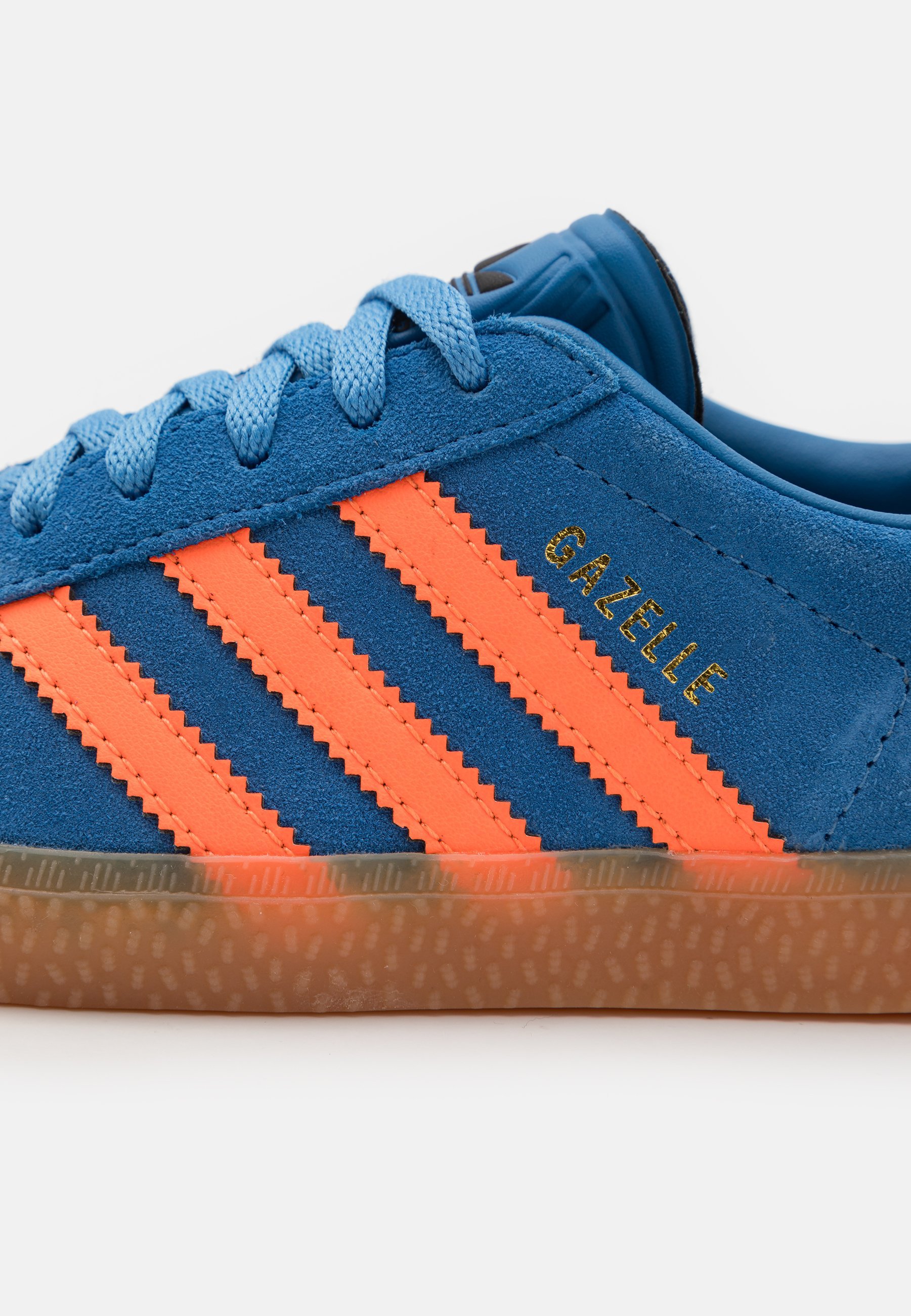 Adidas Originals GAZELLE KIDS - Scarpe da ginnastica - blu focus/arancione solare/nero