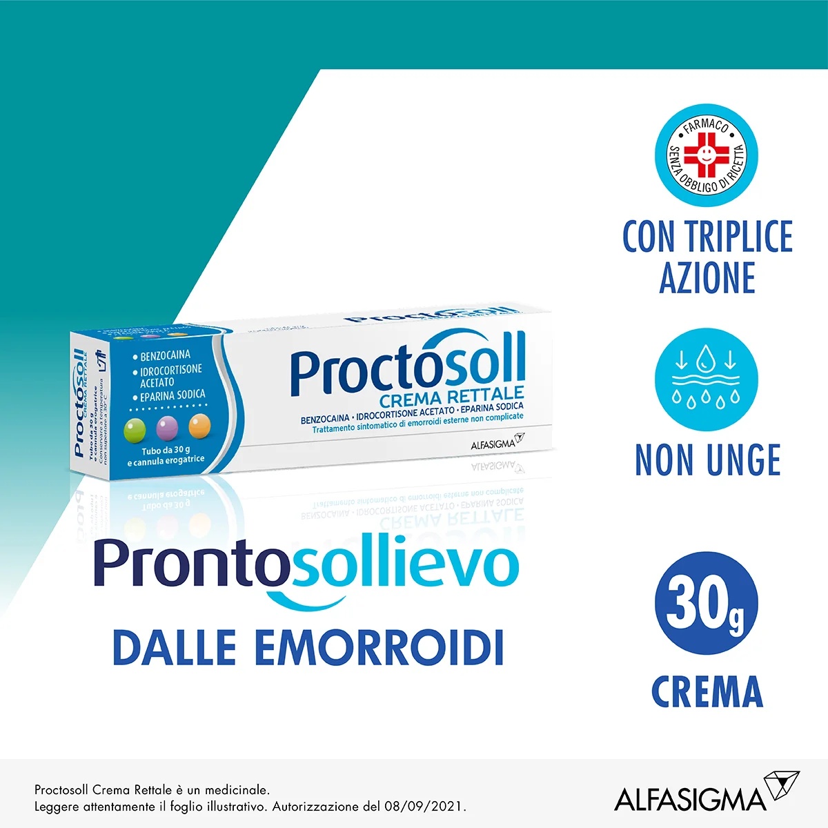 Proctosoll Crème rectale contre les hémorroïdes Benzocaïne 30 g