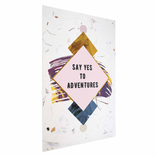 Plakat Say yes 21x30 cm