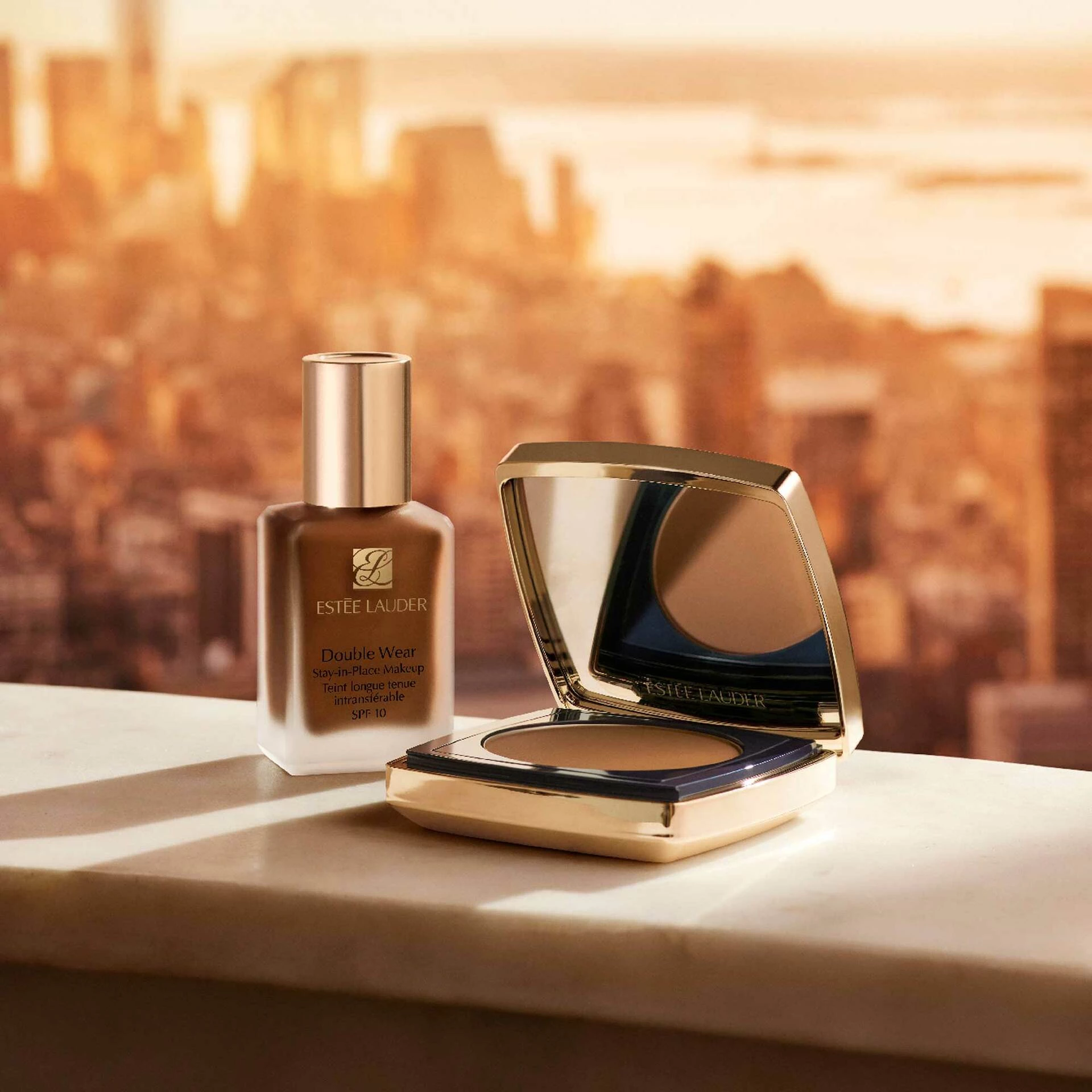 Base em Pó Compacta Matte Double Wear Stay-In-Place FPS 10 3N1 Bege Marfim - Estée Lauder
