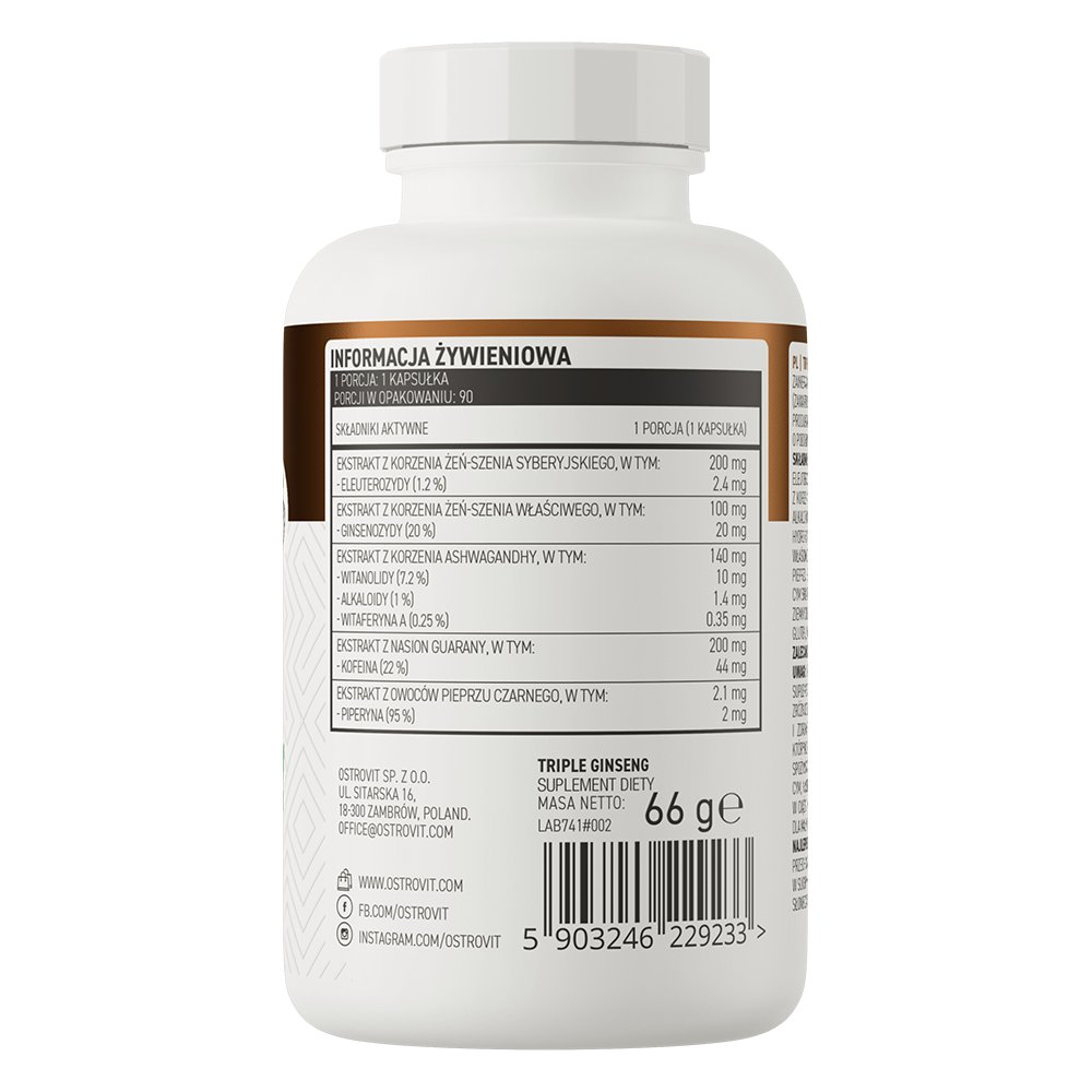 OstroVit Triple Ginseng VEGE