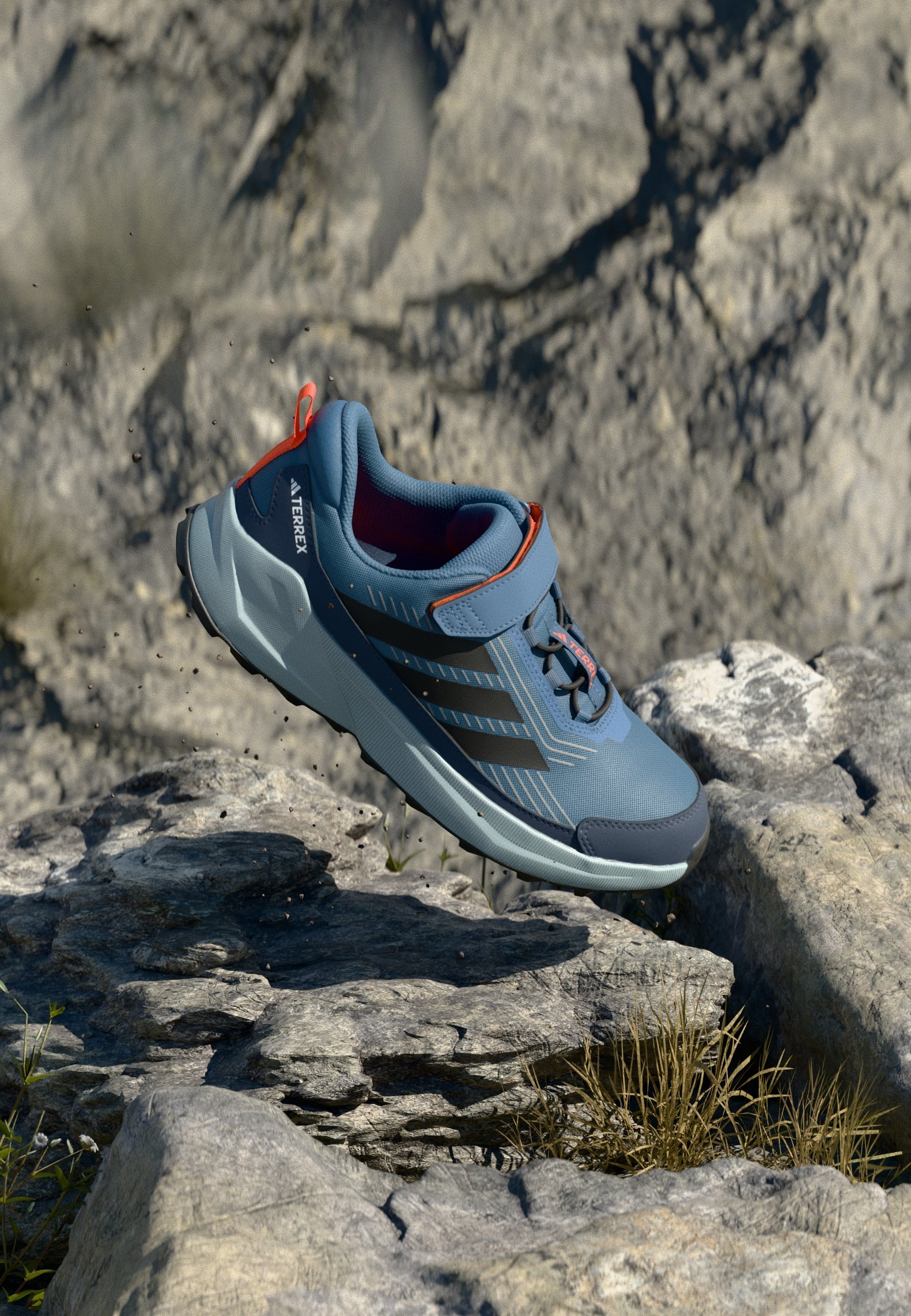 Adidas Terrex TRAILMAKER 2 UNISEX - Wandelschoenen - staal/kernzwart/semi-impact oranje
