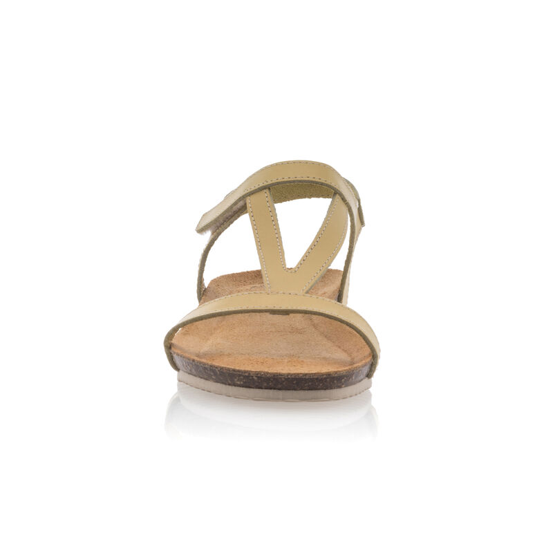 Sandalias amarillas para mujer / Zapatos de punta abierta