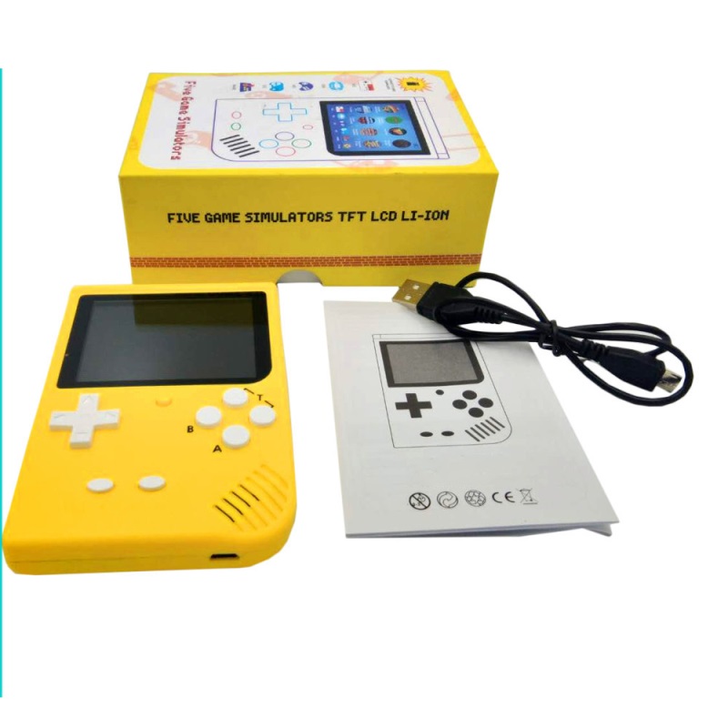 64 Bit 1000 Game Mini Portable Handheld Game Player 3 Inch LED Retro Video Console For Child Nostalgic Player With TF Card