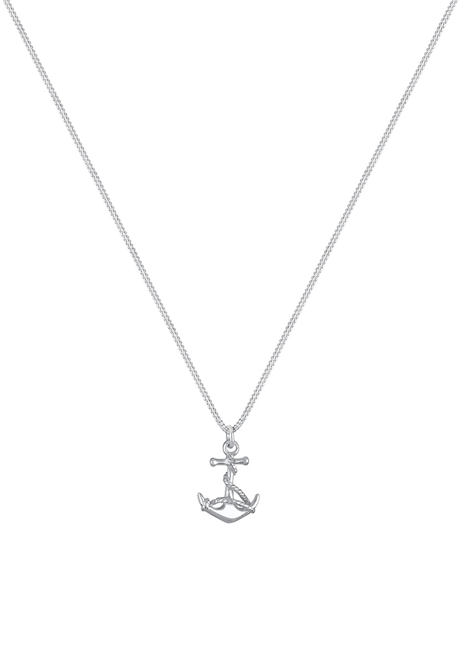Elli Femmes Pendentif Ancre Maritime Tendance Été en Argent Sterling 925