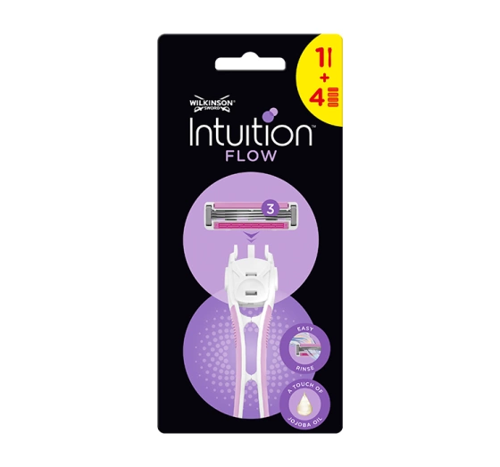 Wilkinson Sword Intuition Flow maszynka do golenia dla kobiet rączka   4 wkłady