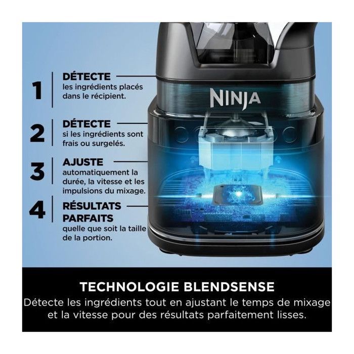 NINJA Detect Power Blender Pro - 1200W - 2L - 15 mengstanden
