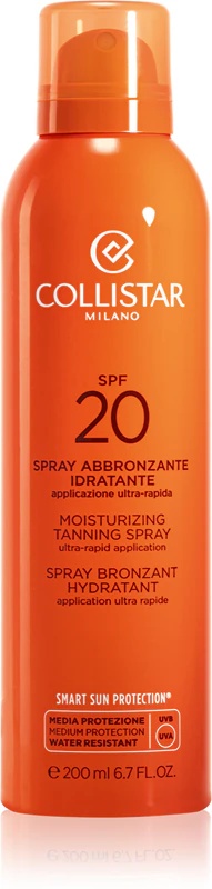 „Collistar Special Perfect Tan Moisturizing Tanning Spray“ drėkinamasis įdegio purškiklis su SPF 20