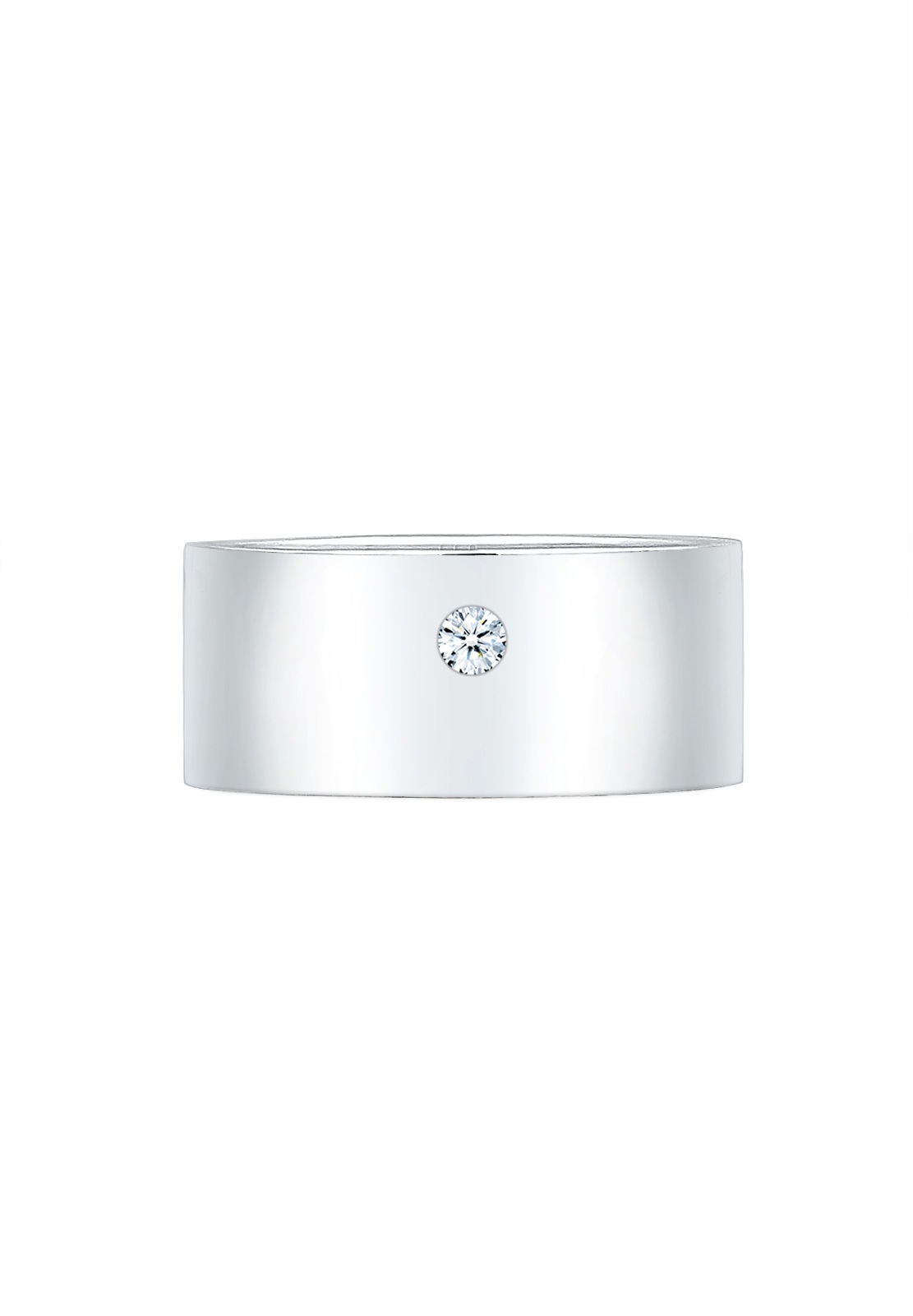 Elli DIAMONDS Femme Basic Modern avec Diamant (0,03 ct.) en Argent Sterling 925