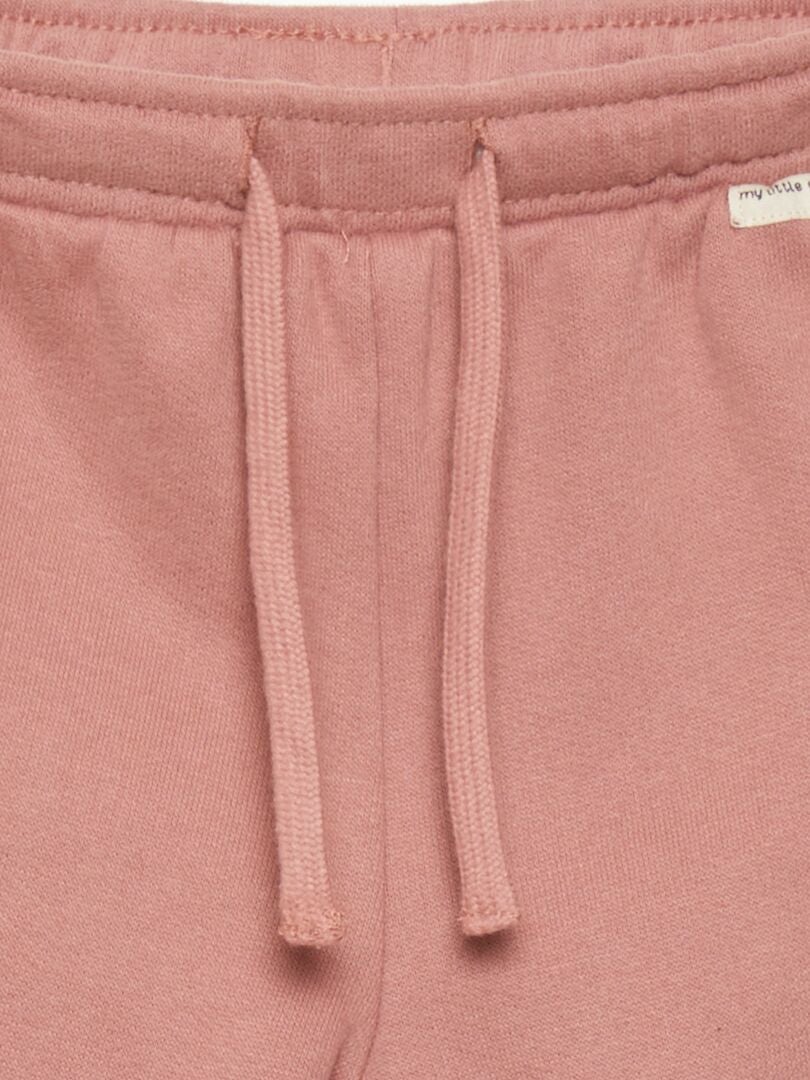 Pantalones deportivos de felpa - ROSA