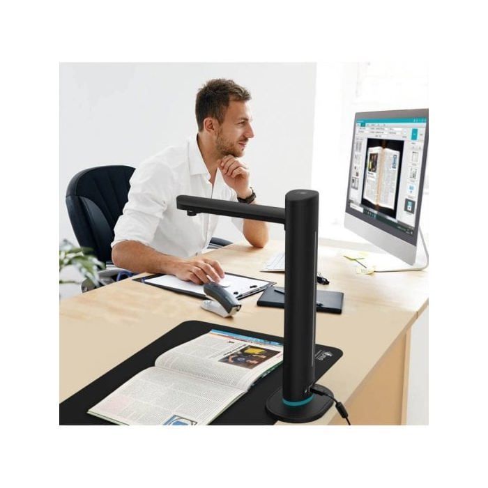 Scanner de documents professionnel polyvalent Iriscan Desk 6 Business - PDF/DOC/XLS/JPG - OCR 138 langues - Format jusqu'à A3 -