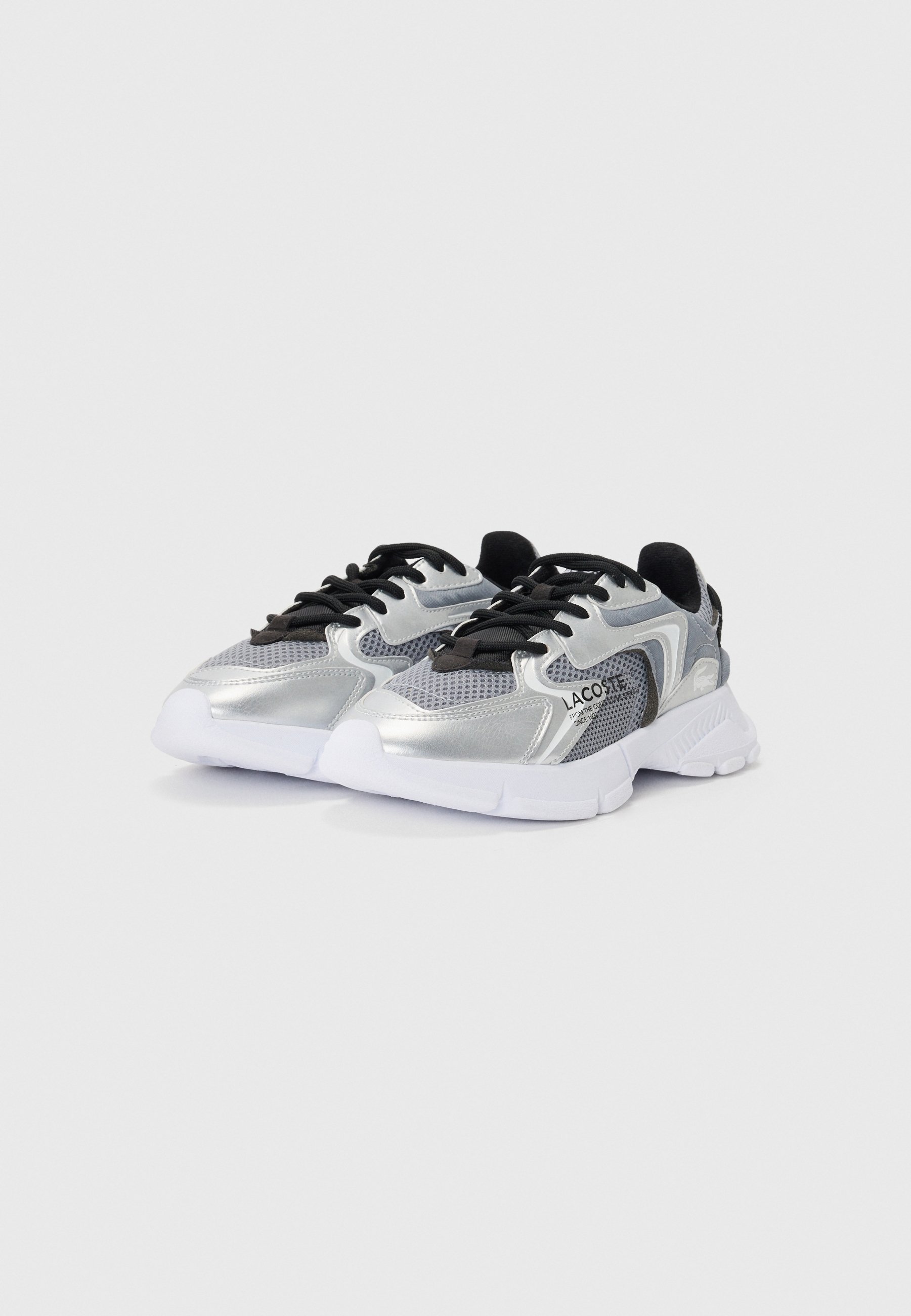 Lacoste JUNIOR L003 NEO UNISEX - Scarpe da ginnastica - grigio/bianco