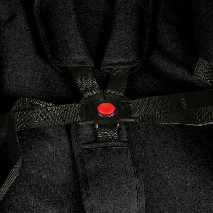 MIPAN. Poussette Légère et Compacte -Pliable Pousette Voyage  - Inclinable - Avec Auvent et Moustiquaire + Harnais 5 points - Noir